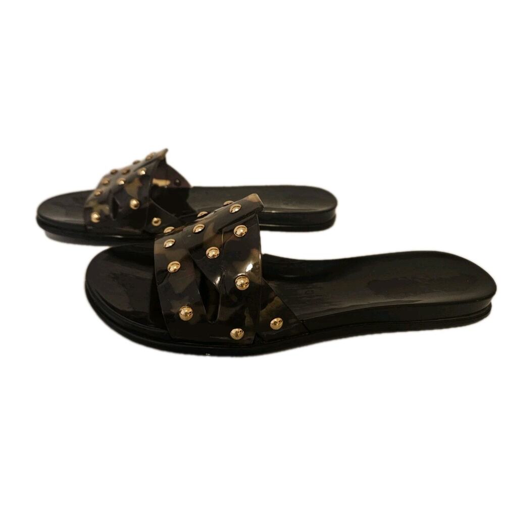 Vince Camuto Tortoise Rubber Studded Sandals Women's 8M - Picture 6 of 9